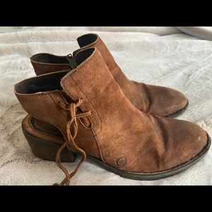 Born Western Style Leather Booties
